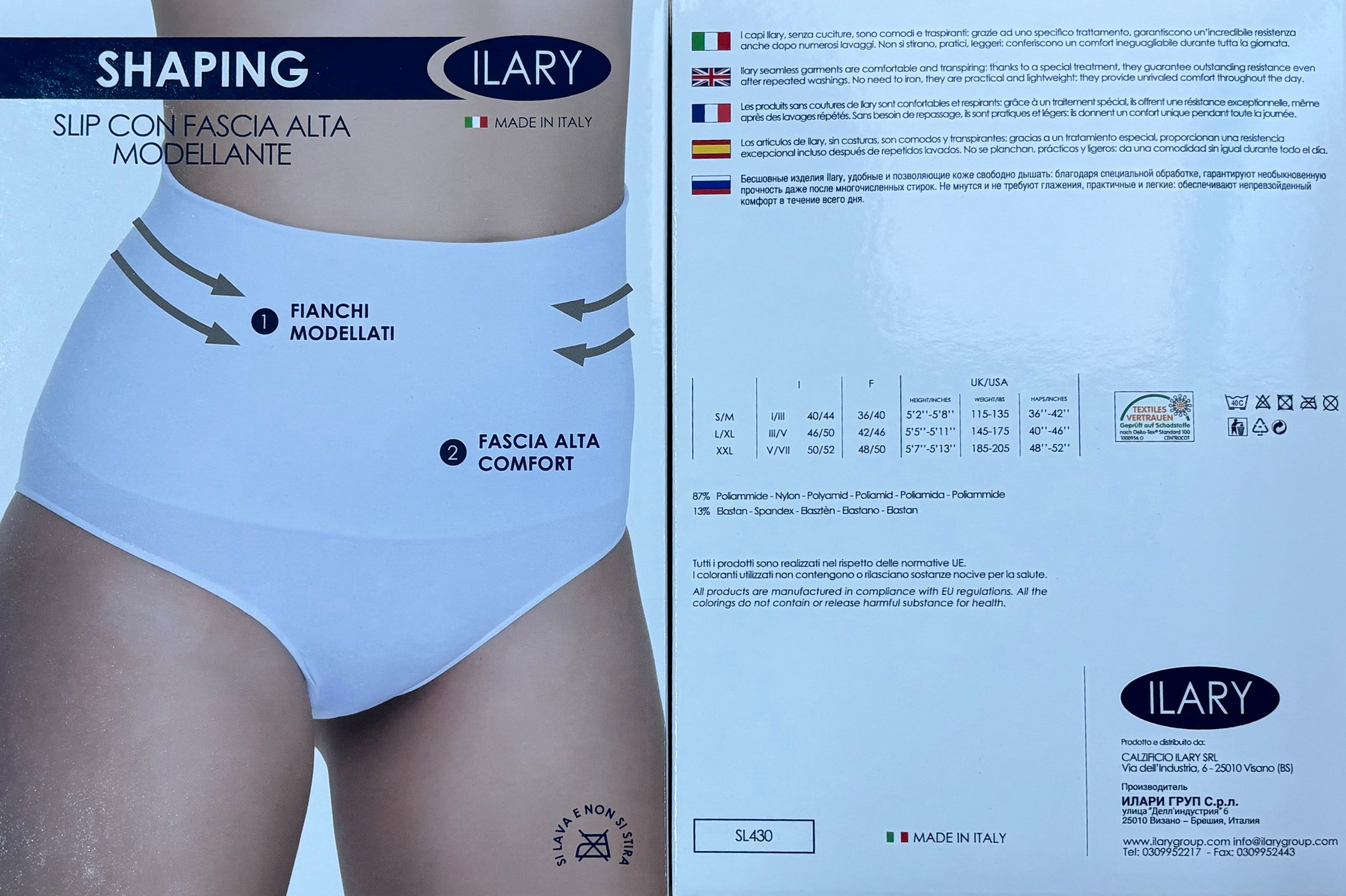 Slip Fascia Alta Modellante Microfibra 430 - Ilary