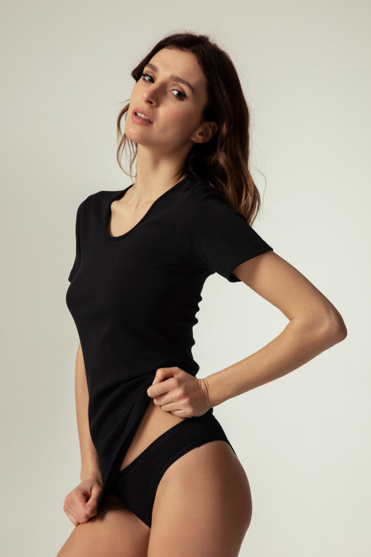 T-shirt Mezzamanica Caldo Cotone 548 4 Pezzi - Oltremare