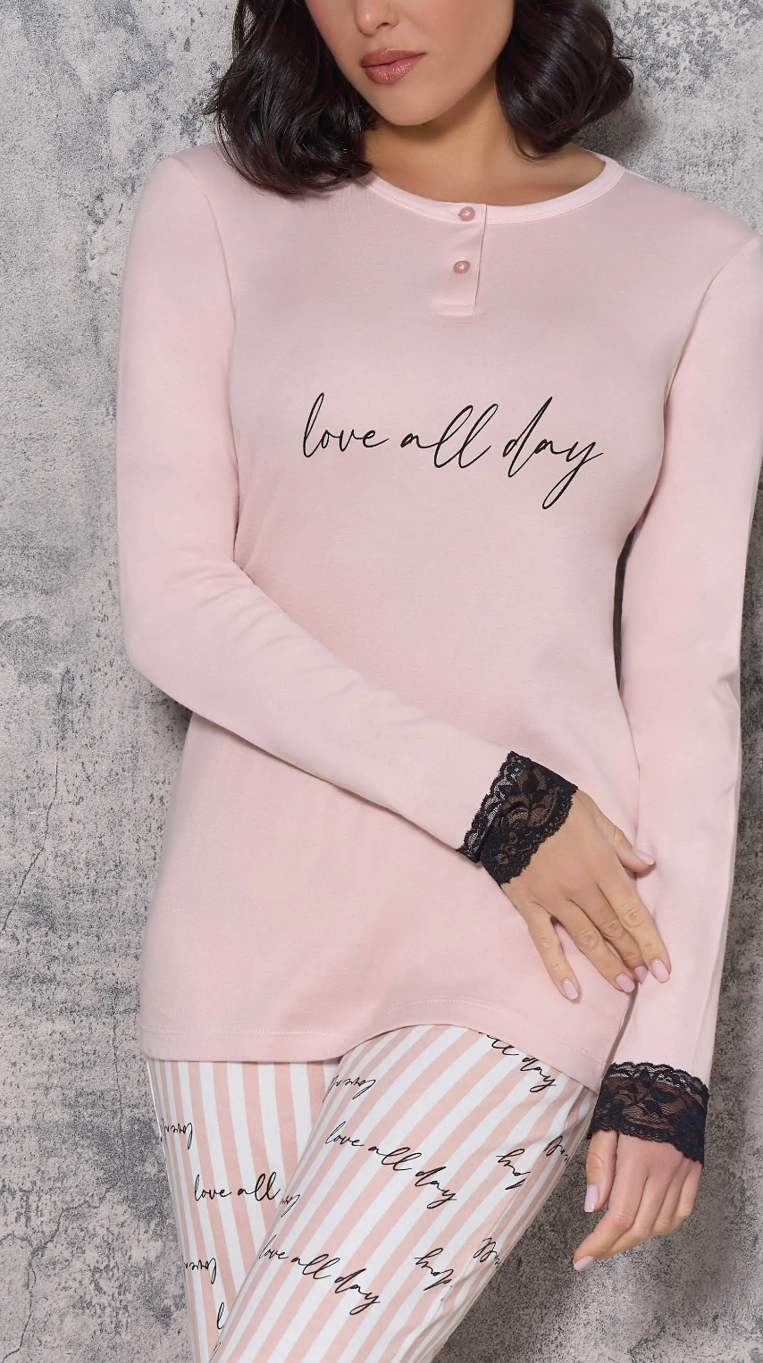 Pigiama serafino 94599 - Love & Bra