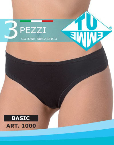 Slip vita alta donna 6 pezzi - Tuemme