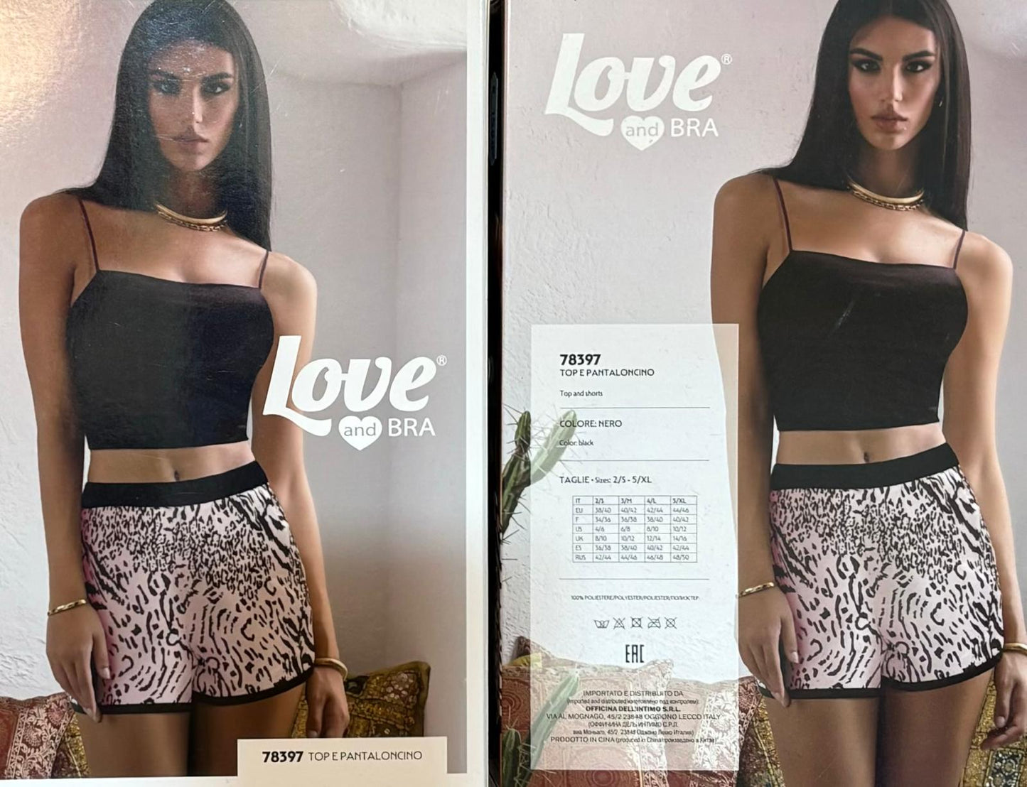 Top e Pantaloncino 78397 - Love and Bra