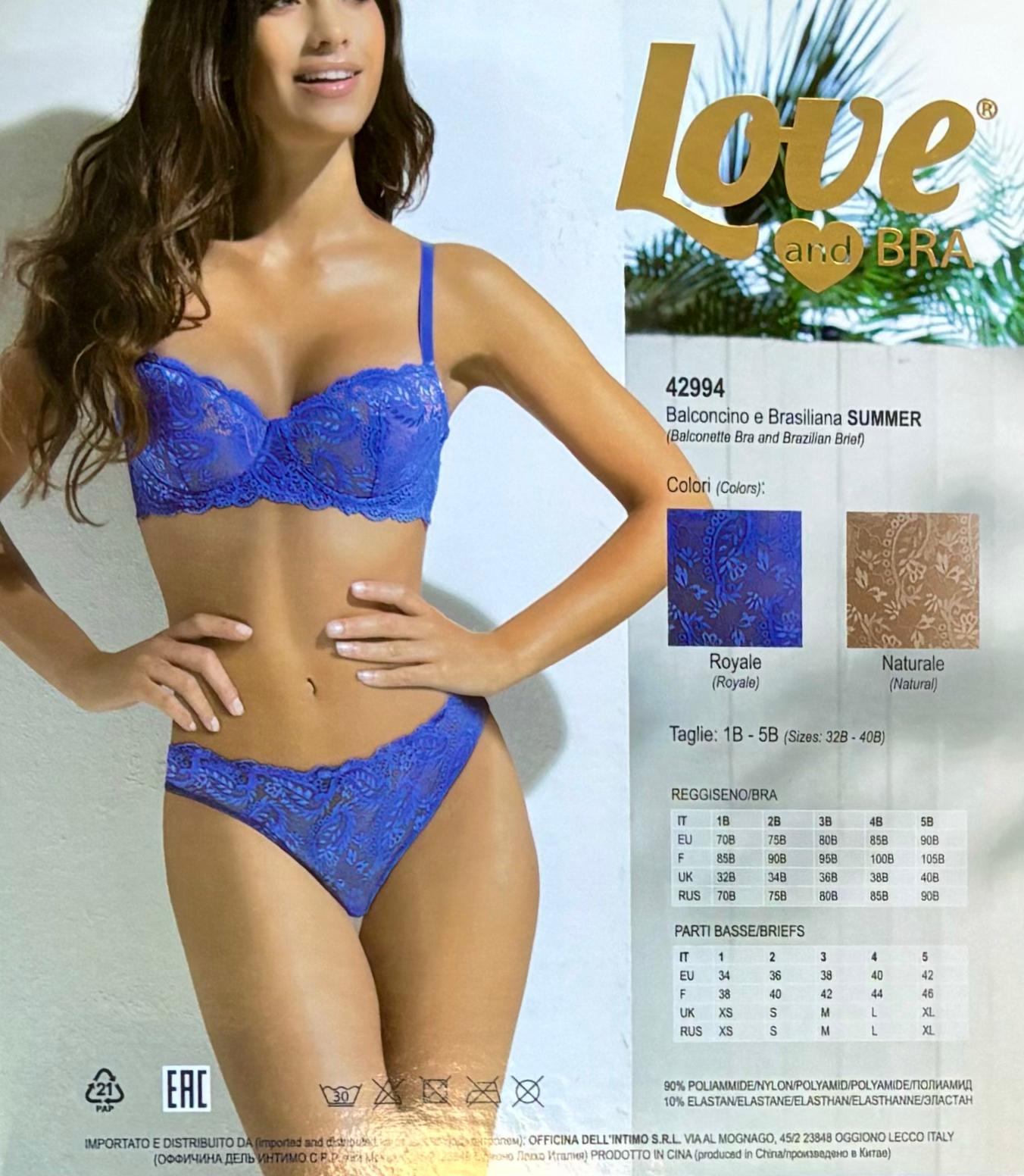 Coordinato Balconcino + Brasiliana 42994 - Love and Bra