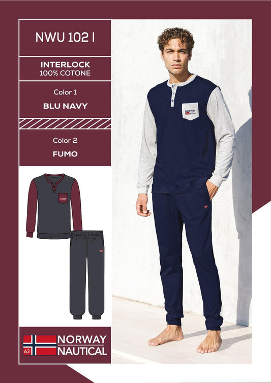 Pigiama Caldo Cotone NWU102 - Norway Nautical