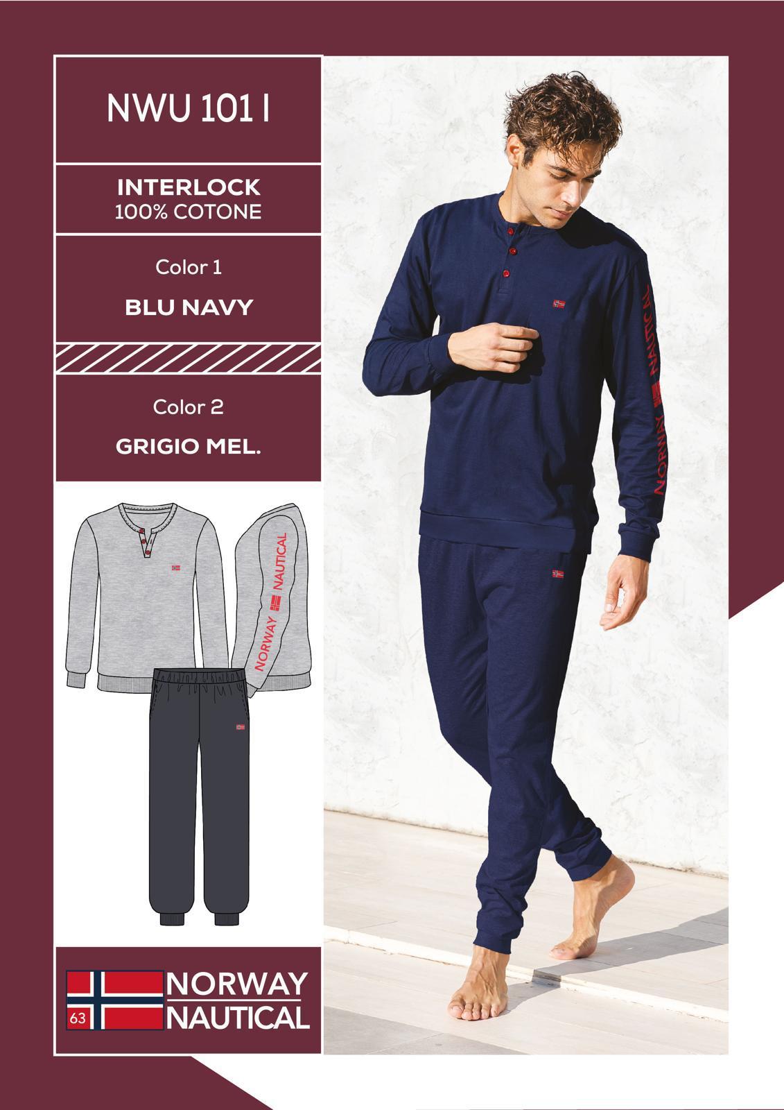 Pigiama Caldo Cotone NWU101 - Norway Nautical