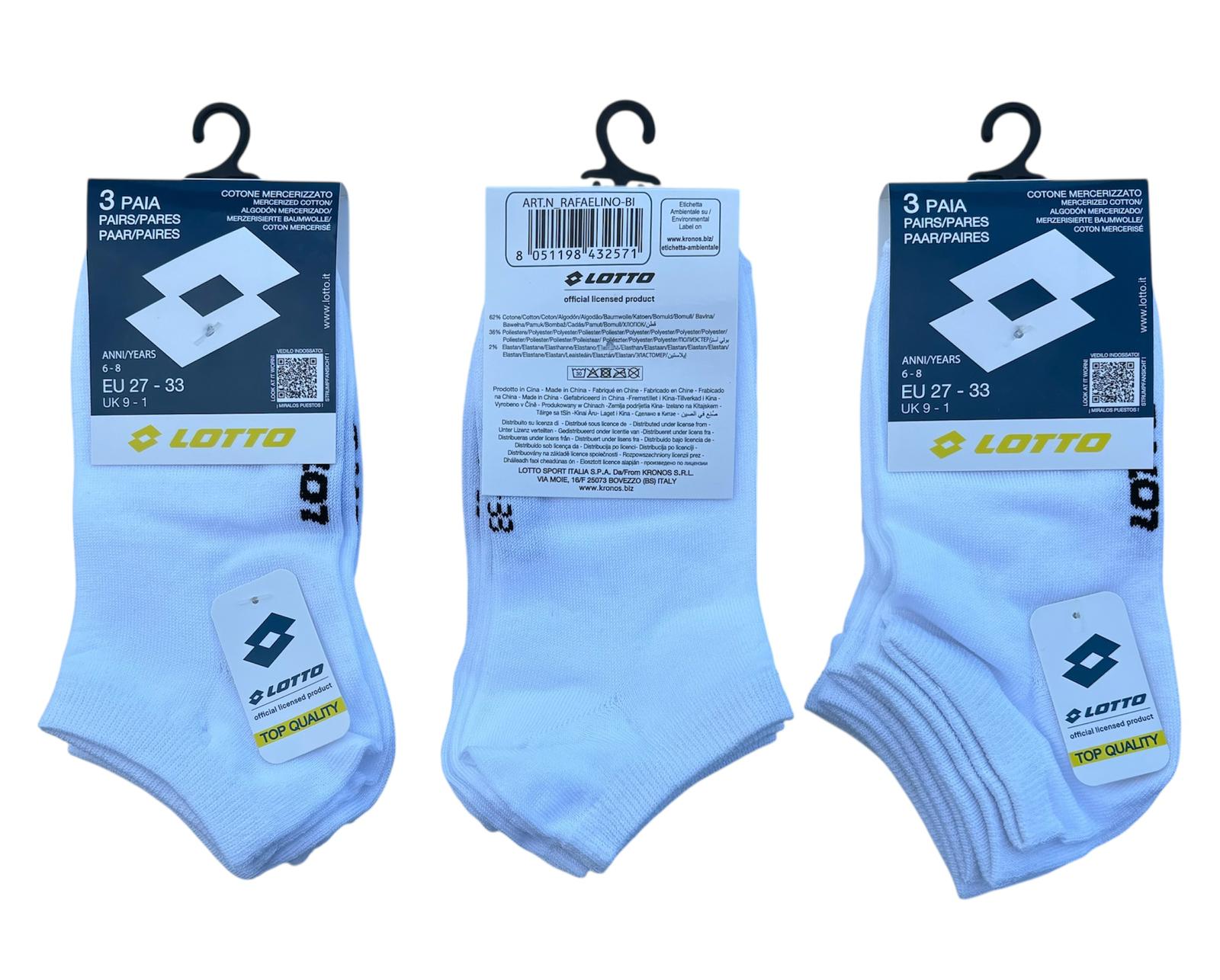 Calza Sneaker Unisex Bambino/Ragazzo 6 Paia - Lotto