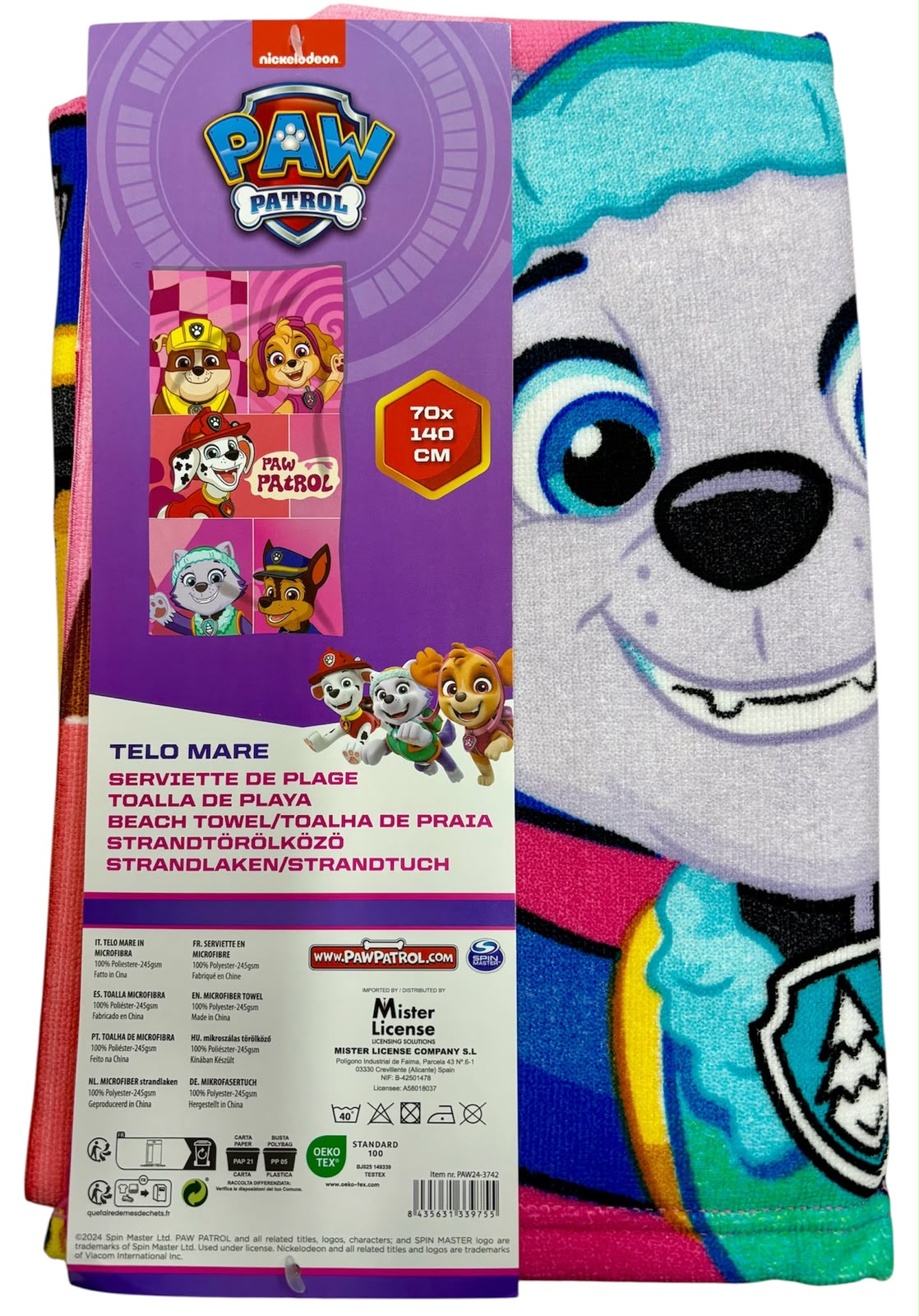 Telo Mare Bambina Paw Patrol – 70x140 cm