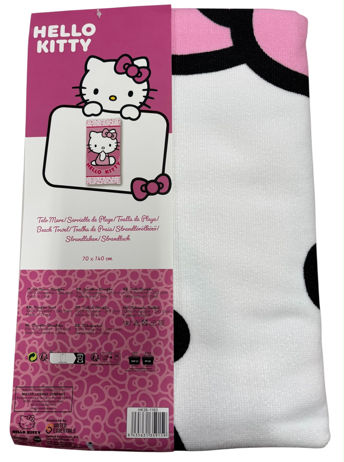 Telo Mare Bambina Hello Kitty – 70x140 cm