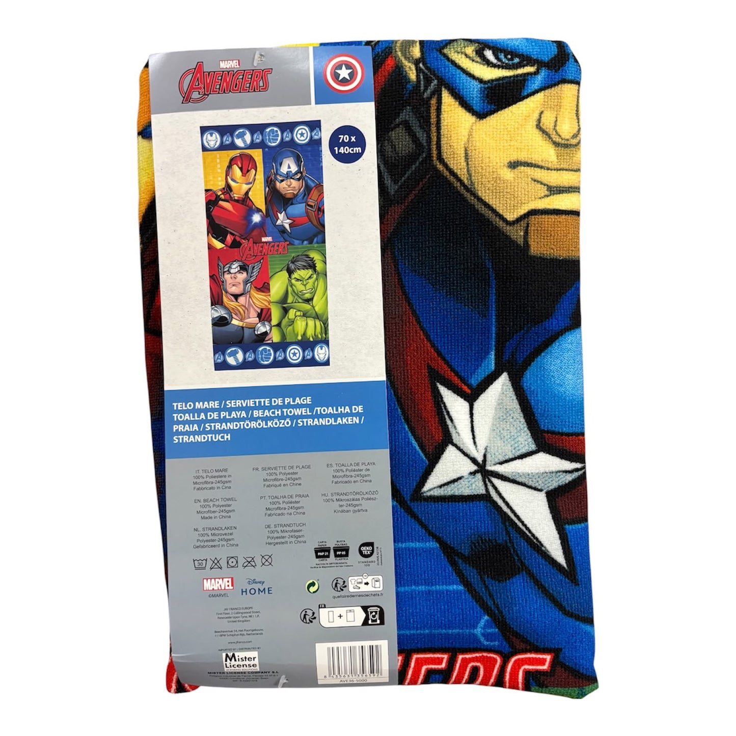 Telo Mare Bambino Marvel Avengers 3 – 70x140 cm