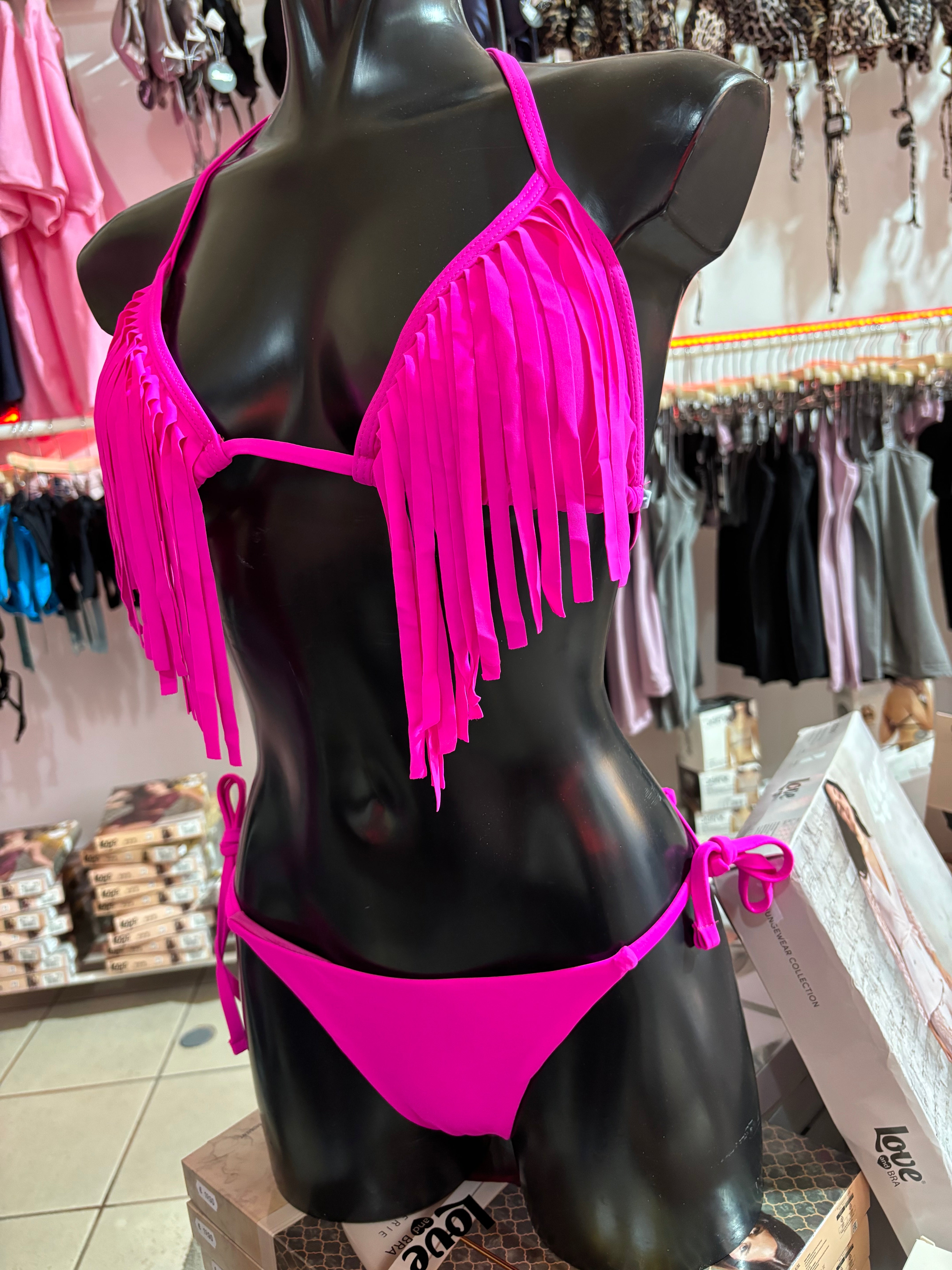 Triangolo laccetti + Slip sgambato Bikini