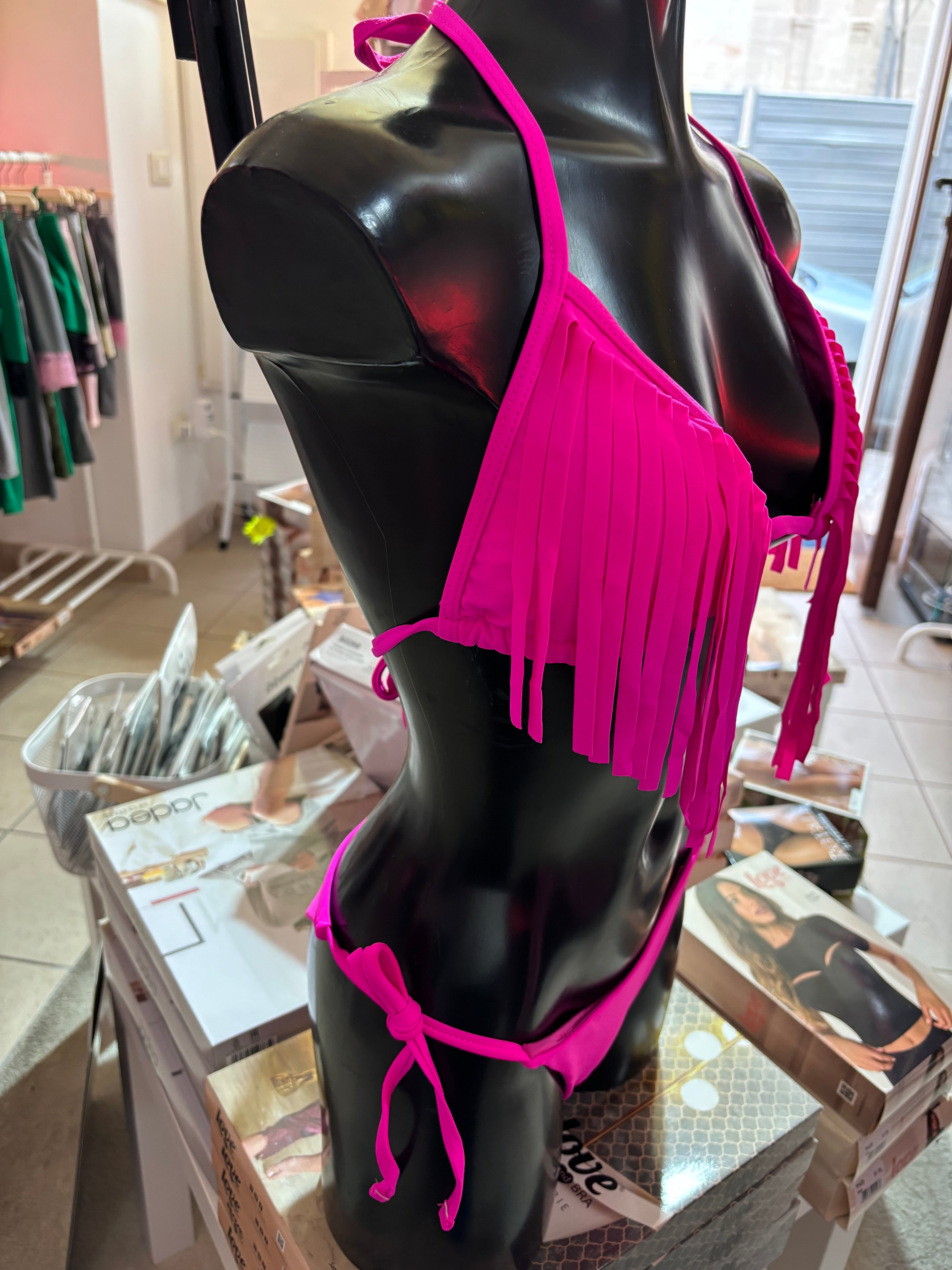 Triangolo laccetti + Slip sgambato Bikini