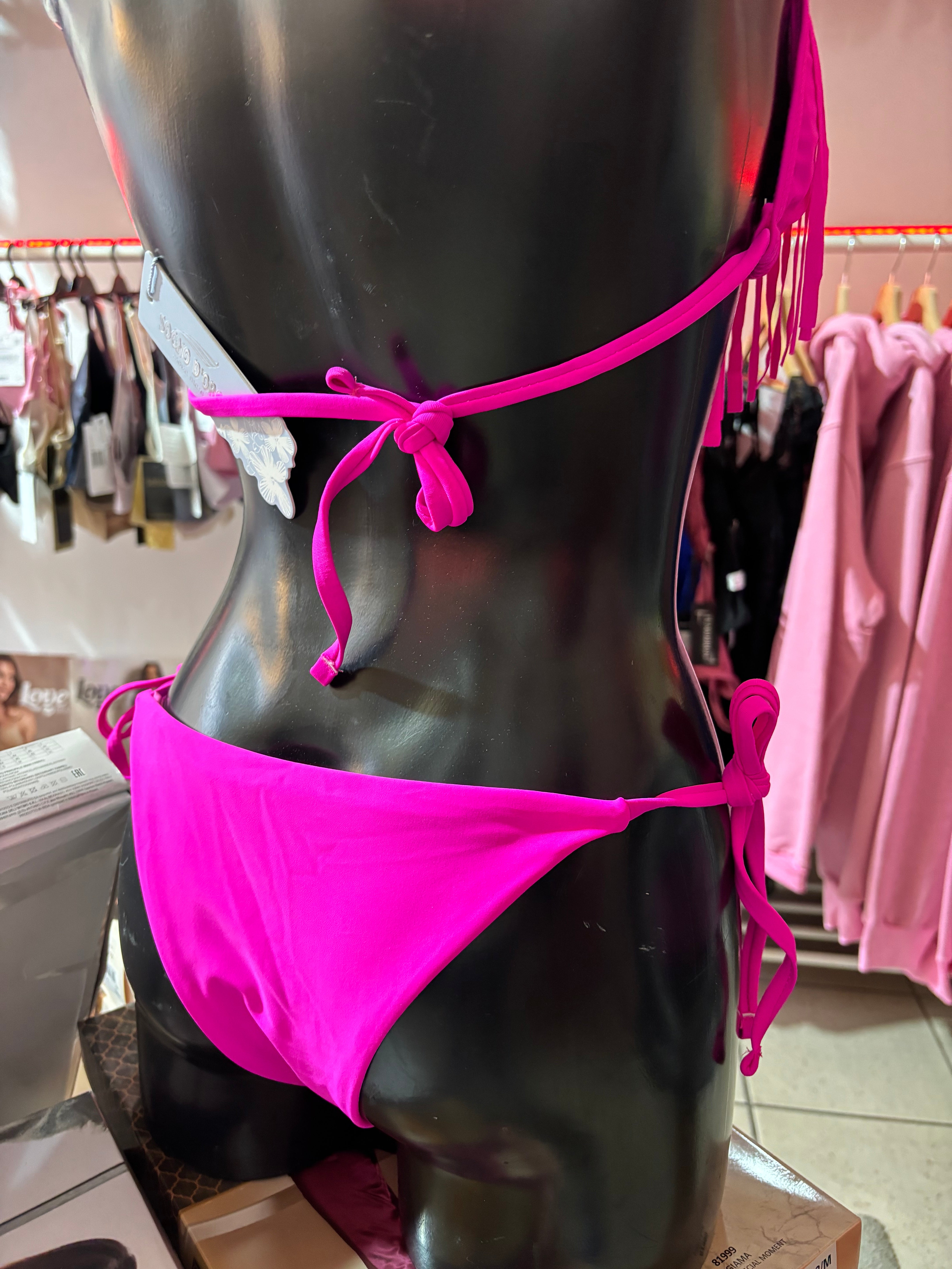 Triangolo laccetti + Slip sgambato Bikini